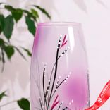 Маленькое фото 4: Ваза «Майя», цв/художест., d-7,5 см; 10х26 см, МИКС (глянец, матовая)