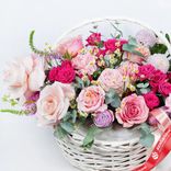 Маленькое фото 2: Акция! Букет из гвоздик, маттиол, хризантем, роз «Альпийские луга»
