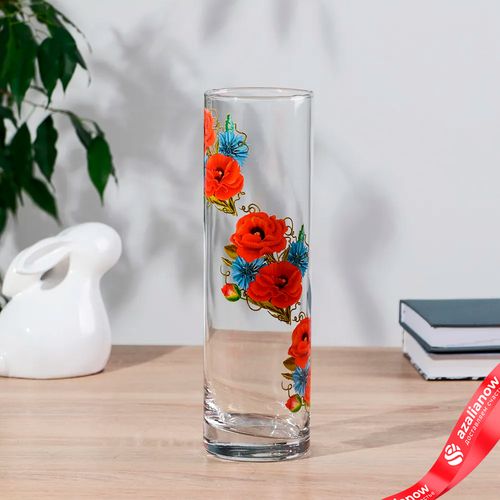 Ваза FLORA «Цветочная поляна», 7,5х26,5 см, микс