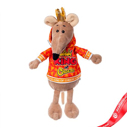 Игрушка «Мышь с короной», 21 см, бежевый