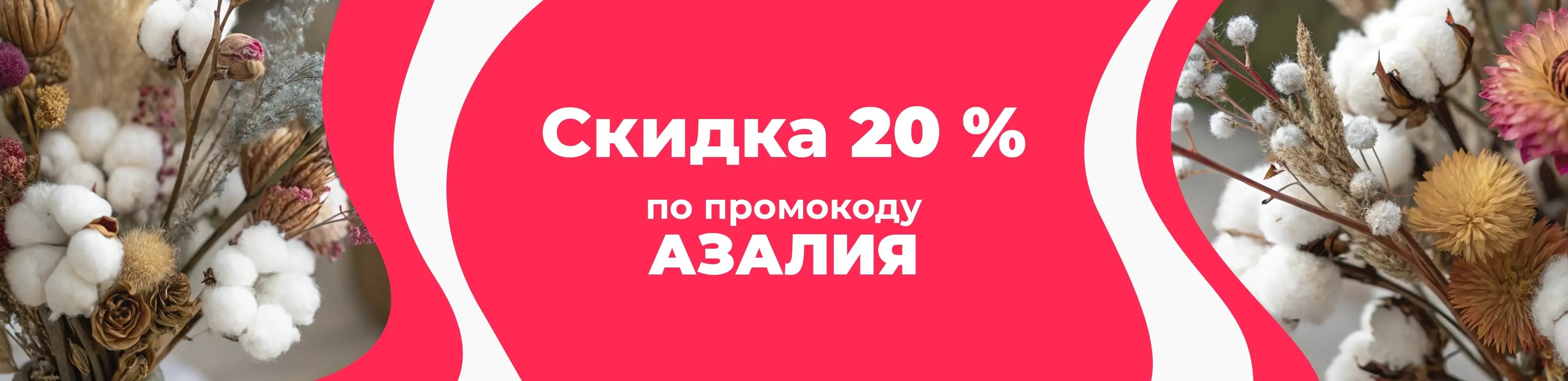 Баннер для рубрики: Хлопок сухоцветы