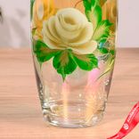 Маленькое фото 5: Ваза FLORA «Белая роза» (дымка), d-8 см, 11,5х26 см