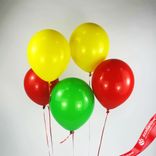 Маленькое фото 1: Композиция из 5 шаров с гелием, 30 см, вар. 28