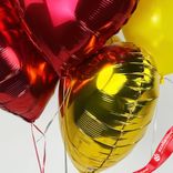 Маленькое фото 5: Композиция из 4 шаров с гелием «Сердце», вар. 2