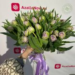 Фото флориста 1: Букет из 51 пионовидного сиреневого тюльпана, Россия