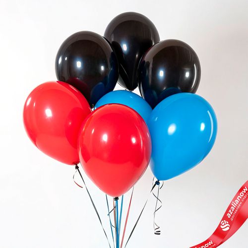 Композиция из 7 шаров с гелием, 30 см, вар. 23