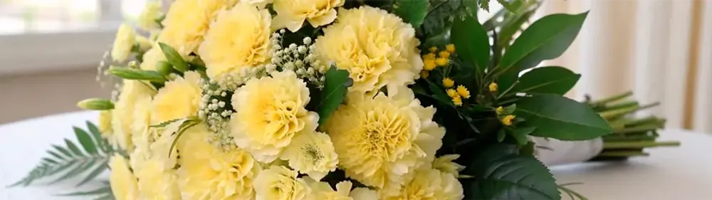 Желтые гвоздики