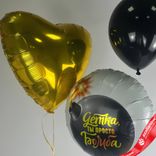 Маленькое фото 2: Композиция из 3 шаров с гелием «Детка, ты просто Бомба», вар. 5
