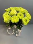 Фото флориста 6: 17 пионовидных зеленых роз 50 см, Голландия