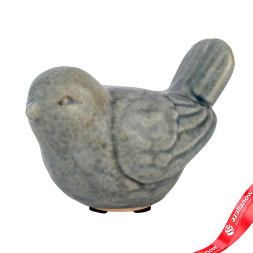 Сувенир «Птичка» (керамика), 13,5x8x9см, серый