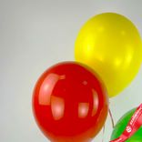 Маленькое фото 4: Композиция из 3 шаров с гелием, 30 см, красный, желтый, зеленый