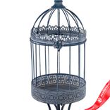 Маленькое фото 4: Клетка на подставке (металл), 21,5х21,5хH67см, серый