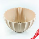 Маленькое фото 2: Кашпо «Ракушка» со вставкой (пластик), D25xH12, 3,4л, кремовый