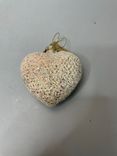 Фото флориста 1: Украшение подвесное Сердце (стекло), Н9х9х4,5см, шампань