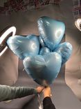 Фото флориста 1: Шары с гелием «Сердце», небесный, 7 шт, 48 см