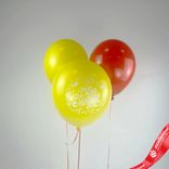 Маленькое фото 1: Композиция из 3 шаров с гелием «1 Сентября. Здравствуй школа», 30 см, вар. 2