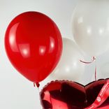 Маленькое фото 4: Композиция из 6 шаров с гелием «Сердце»