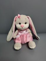 Фото флориста 1: Игрушка «Зайка Лин в подарочной коробке», 20 см, кремовый, черный