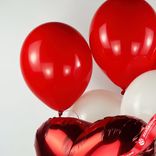 Маленькое фото 4: Композиция из 6 шаров с гелием «Сердце», вар. 3