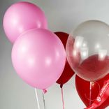 Маленькое фото 2: Композиция из 5 шаров с гелием, 30 см, вар. 23