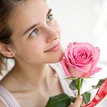 Маленькое фото 1: Роза розовая, Эквадор, 60см