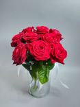 Фото флориста 6: 9 красных роз 50 см, Россия