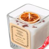 Маленькое фото 2: Свеча ароматическая в стакане «Orange» (стекло), H 7 см x D 7,5 см, белый