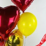 Маленькое фото 3: Композиция из 5 шаров с гелием «Сердце», вар. 2