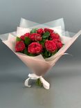 Фото флориста 1: Розовые кустовые пионовидные розы в упаковке, 5 шт