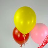 Маленькое фото 2: Композиция из 3 шаров с гелием, 30 см, красный, желтый, розовый
