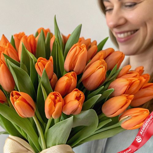 Фото 3: 25 оранжевых тюльпанов М24