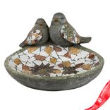 Маленькое фото 1: Блюдо «Птички» (керамика), 31х27хH18см, серый