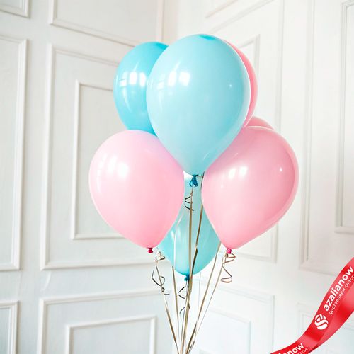 Композиция из 7 шаров с гелием, 30 см, вар.15