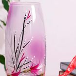 Маленькое фото 3: Ваза «Майя», цв/художест., d-7,5 см; 10х26 см, МИКС (глянец, матовая)