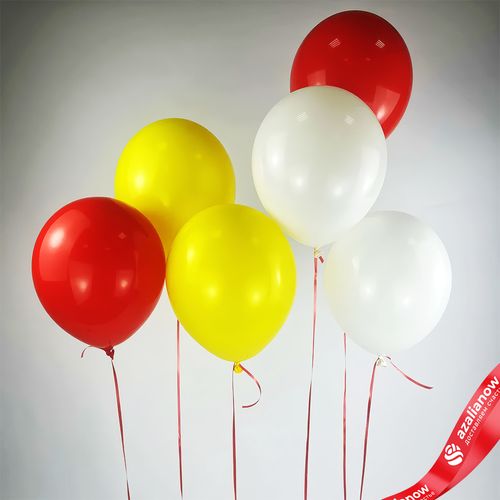 Композиция из 6 шаров с гелием, 30 см