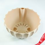Маленькое фото 3: Кашпо «Ракушка» со вставкой (пластик), D22xH10,5, 2,4л, кремовый