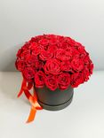 Фото флориста 1: Букет из 51 красной розы в черной коробке
