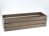 Маленькое фото 4: Ящик "Прованс" (дерево), коричневый, 60х20х14см