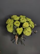 Фото флориста 5: 17 пионовидных зеленых роз 50 см, Голландия