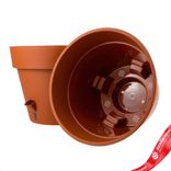 Маленькое фото 2: Кашпо «Латина» (пластик), D27,5хH23см, 9,1л, терракотовый
