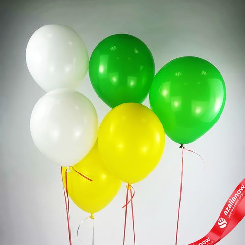 Композиция из 6 шаров с гелием, 30 см, вар. 3