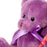 Маленькое фото 4: Игрушка «Медведь с бантом», 15 см, сиреневый