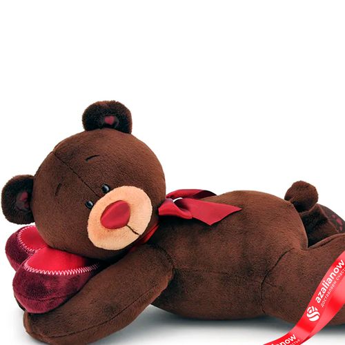 Фото 2: Игрушка «Мишка Choco лежебока в подарочной коробке», 20 см, коричневый