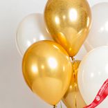 Маленькое фото 4: Композиция из 7 шаров с гелием, 30 см, вар.17