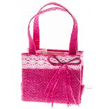 Маленькое фото 1: Сумочка декоративная, 10,5x7xH8,5, 16,5 см, розовый