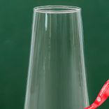 Маленькое фото 3: Ваза «Диаболо», d=5,5 см, h=29,5х9 см, 1,1 л, прозрачная