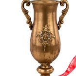 Маленькое фото 2: Ваза (металл), 18х12xH35,5см, золотой