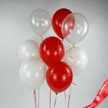 Маленькое фото 1: Композиция из 8 шаров с гелием, 30 см, вар. 2