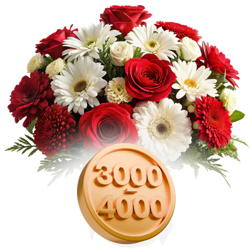 Иконка для рубрики Букеты от 3000 до 4000 рублей