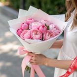 Маленькое фото 1: Акция! Букет из 9 розовых роз «Девочка по имени хочу»